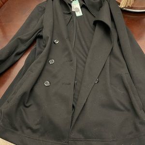 Knit double breasted jacket